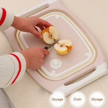 Load image into Gallery viewer, Multifunctional Cutting Board Kitchen Foldable Vegetable Washing Basin, Pink, Blue