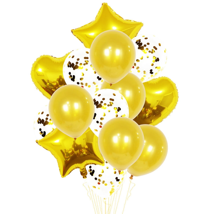 1 Set 18 Inch Aluminum Pearl Sequins Balloon Set Party Decoration Holiday Decoration