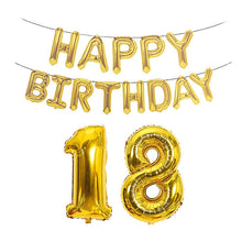 Load image into Gallery viewer, Birthday Decoration Aluminum Foil Balloon 40 Inch Big Number Aluminum Foil Balloon Decoration Set, 18, 21, 30, 40, 50, 60
