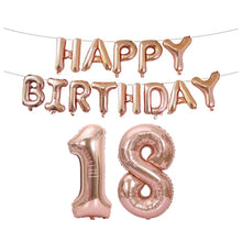 Load image into Gallery viewer, Birthday Decoration Aluminum Foil Balloon 40 Inch Big Number Aluminum Foil Balloon Decoration Set, 18, 21, 30, 40, 50, 60