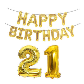 Birthday Decoration Aluminum Foil Balloon 40 Inch Big Number Aluminum Foil Balloon Decoration Set, 18, 21, 30, 40, 50, 60