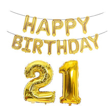 Load image into Gallery viewer, Birthday Decoration Aluminum Foil Balloon 40 Inch Big Number Aluminum Foil Balloon Decoration Set, 18, 21, 30, 40, 50, 60