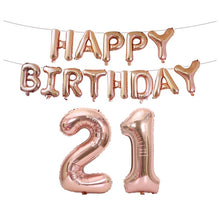 Load image into Gallery viewer, Birthday Decoration Aluminum Foil Balloon 40 Inch Big Number Aluminum Foil Balloon Decoration Set, 18, 21, 30, 40, 50, 60