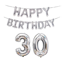 Load image into Gallery viewer, Birthday Decoration Aluminum Foil Balloon 40 Inch Big Number Aluminum Foil Balloon Decoration Set, 18, 21, 30, 40, 50, 60