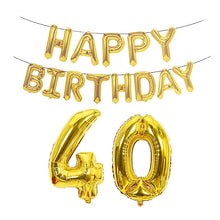 Load image into Gallery viewer, Birthday Decoration Aluminum Foil Balloon 40 Inch Big Number Aluminum Foil Balloon Decoration Set, 18, 21, 30, 40, 50, 60