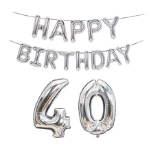 Load image into Gallery viewer, Birthday Decoration Aluminum Foil Balloon 40 Inch Big Number Aluminum Foil Balloon Decoration Set, 18, 21, 30, 40, 50, 60