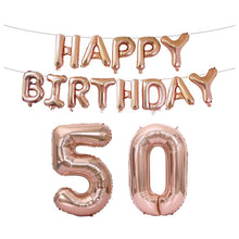 Load image into Gallery viewer, Birthday Decoration Aluminum Foil Balloon 40 Inch Big Number Aluminum Foil Balloon Decoration Set, 18, 21, 30, 40, 50, 60