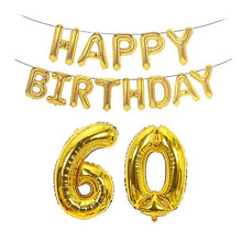 Load image into Gallery viewer, Birthday Decoration Aluminum Foil Balloon 40 Inch Big Number Aluminum Foil Balloon Decoration Set, 18, 21, 30, 40, 50, 60