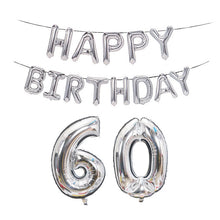 Load image into Gallery viewer, Birthday Decoration Aluminum Foil Balloon 40 Inch Big Number Aluminum Foil Balloon Decoration Set, 18, 21, 30, 40, 50, 60