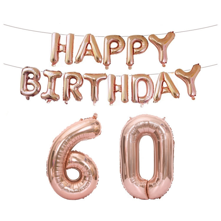 Birthday Decoration Aluminum Foil Balloon 40 Inch Big Number Aluminum Foil Balloon Decoration Set, 18, 21, 30, 40, 50, 60