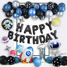 Load image into Gallery viewer, Astronaut Theme Birthday Balloon Decoration Set Starry Sky Rocket Aluminum Film Balloon Children Party Decoration, Set 2, Set 3