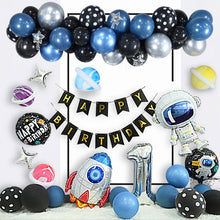 Load image into Gallery viewer, Astronaut Theme Birthday Balloon Decoration Set Starry Sky Rocket Aluminum Film Balloon Children Party Decoration, Set 2, Set 3