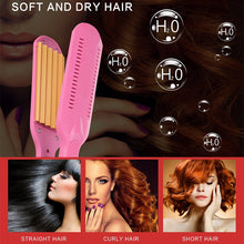 Load image into Gallery viewer, 220V Professional Ceramic Corrugated Curling Iron, Blue, Pink, Red, Rose red, White