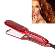 Load image into Gallery viewer, 220V Professional Ceramic Corrugated Curling Iron, Blue, Pink, Red, Rose red, White
