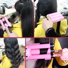 Load image into Gallery viewer, 20-32m Automatic Ceramic Perm Splint Hair Curler 3 Barrels Big Wave Hair Curling Iron Tools, 20mm, 22mm, 25mm, 28mm, 32mm