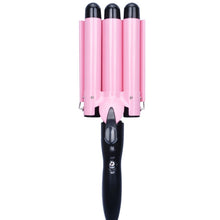 Load image into Gallery viewer, 20-32m Automatic Ceramic Perm Splint Hair Curler 3 Barrels Big Wave Hair Curling Iron Tools, 20mm, 22mm, 25mm, 28mm, 32mm