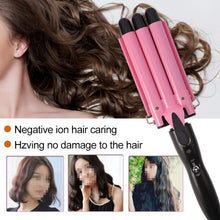 Load image into Gallery viewer, 20-32m Automatic Ceramic Perm Splint Hair Curler 3 Barrels Big Wave Hair Curling Iron Tools, 20mm, 22mm, 25mm, 28mm, 32mm