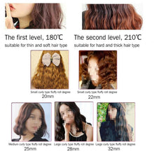 Load image into Gallery viewer, 20-32m Automatic Ceramic Perm Splint Hair Curler 3 Barrels Big Wave Hair Curling Iron Tools, 20mm, 22mm, 25mm, 28mm, 32mm