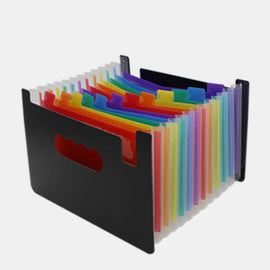 Organ Expanding Colored File Folder A4 Organizer Portable Business Office Supplies, Size: 33x23.5cm, 13 Pockets, 37 Pockets