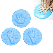 Load image into Gallery viewer, 3 PCS Baby Care Air Dry Soft Clay Baby Hand and Foot Inkpad, Blue, Green, Pink, Purple, Orange, Red, White, Yellow