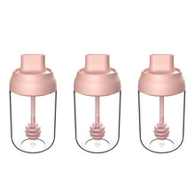 Load image into Gallery viewer, 3 PCS Macaron Ribbon Moisture-Proof Lid Spoon One Seasoning Jar Glass Seasoning Bottle with Label, Seasoning Bottle, Honey Bottle, Brush Oil Bottle