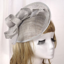 Load image into Gallery viewer, Bridal Headwear Retro Style Linen Hat, Black, White, Meat Meal, Silver Gray, Khaki, Milky White