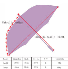 Load image into Gallery viewer, Wedding Bridal Lace Umbrella Shooting Props Wedding Supplies, Length 26cm/ Diameter 29cm, Length 43/Diameter 45cm