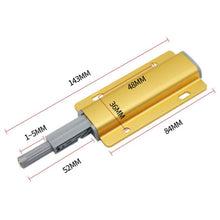 Load image into Gallery viewer, 3 PCS Aluminum Alloy Bouncer Free Handle Push-Pull Cabinet Wardrobe Door Drawer Bouncer, Gold, Silver