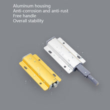 Load image into Gallery viewer, 3 PCS Aluminum Alloy Bouncer Free Handle Push-Pull Cabinet Wardrobe Door Drawer Bouncer, Gold, Silver