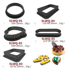 Load image into Gallery viewer, 5 PCS Mousse Cake Ring Cheese Tower Ring Mousse Ring Baking Tool, Round, Love, Square, Rectangle, Oval