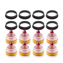 Load image into Gallery viewer, 5 PCS Mousse Cake Ring Cheese Tower Ring Mousse Ring Baking Tool, Round, Love, Square, Rectangle, Oval