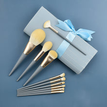 Load image into Gallery viewer, 10 PCS / Set Makeup Brush Corn Silk Fiber Hair Loose Powder Brush Face And Eye Makeup Brush, Without Bag, With Blue Bag, With Silver Bag, With Gray Bag, With Pink Cylinder, With Green Cylinder, With Pink Zipper Bag