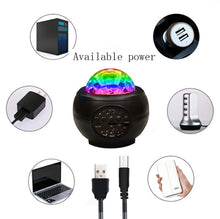 Load image into Gallery viewer, M2 8W Christmas Starry Sky Laser Projection Atmosphere Light Rotating Starry Dynamic Water Pattern Sleeping Light, USB, Battery