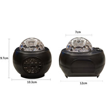 Load image into Gallery viewer, M2 8W Christmas Starry Sky Laser Projection Atmosphere Light Rotating Starry Dynamic Water Pattern Sleeping Light, USB, Battery