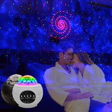 Load image into Gallery viewer, M2 8W Christmas Starry Sky Laser Projection Atmosphere Light Rotating Starry Dynamic Water Pattern Sleeping Light, USB, Battery