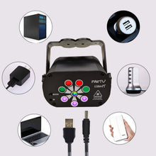 Load image into Gallery viewer, R90 8W UV Mini Laser Light Sound Control Induction Stage Atmosphere Light Bar KTV Laser Light, USB Plug-in, Built-in Battery Charging