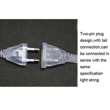Load image into Gallery viewer, LED Inverted V Snowflake Five-Star Decorative Lights Christmas Waterproof String Lights, EU Plug, Warm White Light, Colorful Light