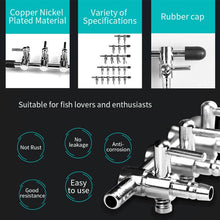 Load image into Gallery viewer, Fish Tank Oxygen Pipe Stainless Steel Distributor Oxygen Regulating Valve, One Head, Two Heads, Three Heads, Four Heads, Five Heads, Six Heads, Eight Heads, Nine Heads, Ten Heads