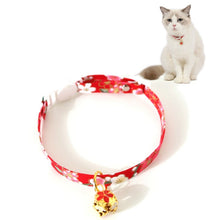 Load image into Gallery viewer, Adjustable Pet Flower Hollow Bell Collar Cat Dog Collar Accessories, S 17-32cm