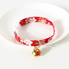 Load image into Gallery viewer, Adjustable Pet Flower Hollow Bell Collar Cat Dog Collar Accessories, S 17-32cm