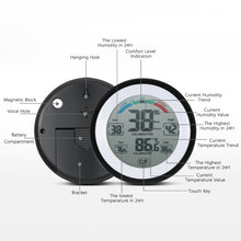 Load image into Gallery viewer, TS-S93 Multifunctional Digital Thermometer Hygrometer Temperature Humidity Meter, Max Min Value Trend Display C/Funit