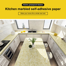 Load image into Gallery viewer, 215421210W Marble Pattern Bright Paint Furniture Renovation Self-Adhesive Wall Paper Cabinet Waterproof Film
