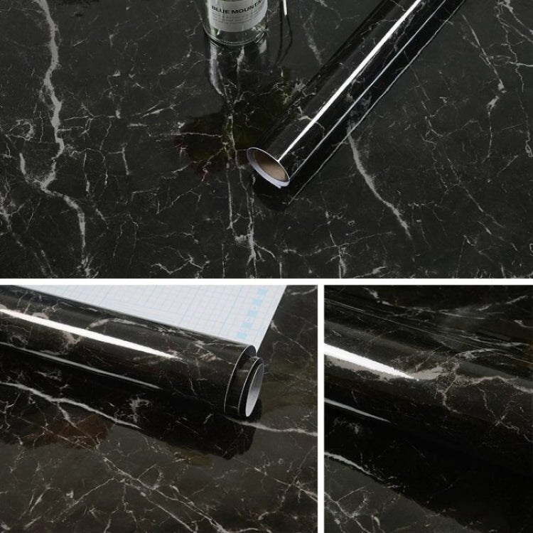 215421210W Marble Pattern Bright Paint Furniture Renovation Self-Adhesive Wall Paper Cabinet Waterproof Film