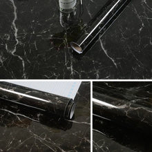 Load image into Gallery viewer, 215421210W Marble Pattern Bright Paint Furniture Renovation Self-Adhesive Wall Paper Cabinet Waterproof Film
