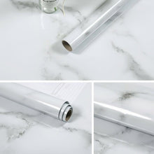 Load image into Gallery viewer, 215421210W Marble Pattern Bright Paint Furniture Renovation Self-Adhesive Wall Paper Cabinet Waterproof Film