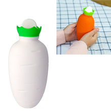 Load image into Gallery viewer, Carrot-Shaped Silicone Water Injection Warm Water Bag Winter Leak-Proof And Explosion-Proof Hand Warmer, Orange, White Pink, White Green, Light Green