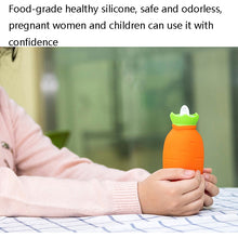 Load image into Gallery viewer, Carrot-Shaped Silicone Water Injection Warm Water Bag Winter Leak-Proof And Explosion-Proof Hand Warmer, Orange, White Pink, White Green, Light Green