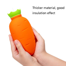 Load image into Gallery viewer, Carrot-Shaped Silicone Water Injection Warm Water Bag Winter Leak-Proof And Explosion-Proof Hand Warmer, Orange, White Pink, White Green, Light Green