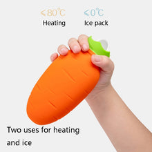Load image into Gallery viewer, Carrot-Shaped Silicone Water Injection Warm Water Bag Winter Leak-Proof And Explosion-Proof Hand Warmer, Orange, White Pink, White Green, Light Green