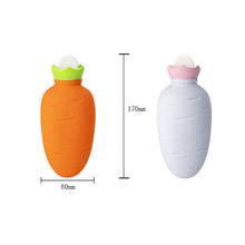 Load image into Gallery viewer, Carrot-Shaped Silicone Water Injection Warm Water Bag Winter Leak-Proof And Explosion-Proof Hand Warmer, Orange, White Pink, White Green, Light Green